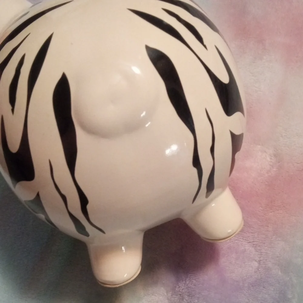 Black and White Piggy Bank